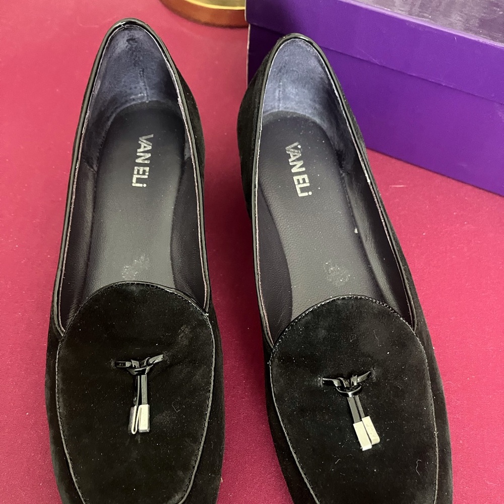 Vaneli black suede shoes